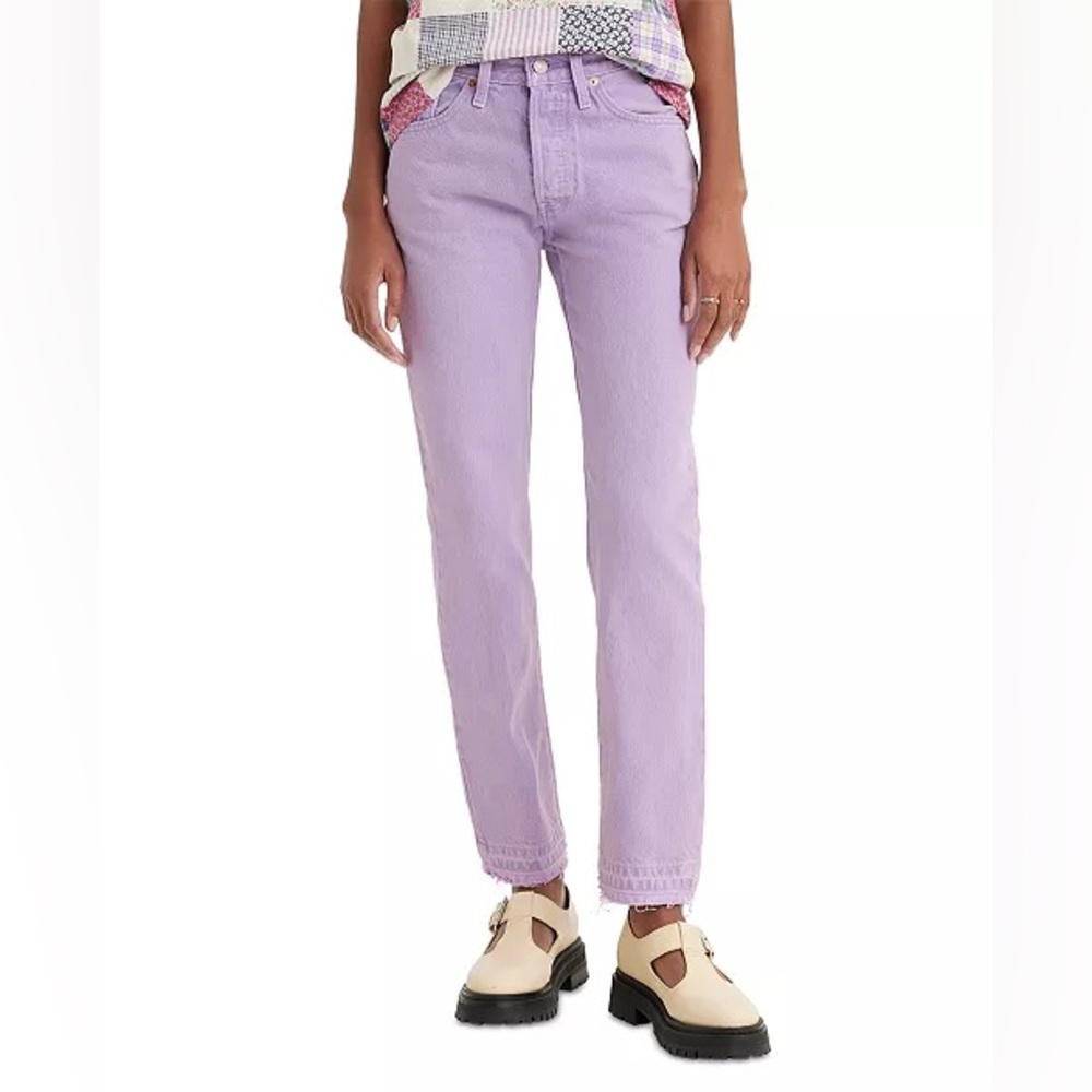 Levi's Pastel Lilac Straight-Leg Jeans